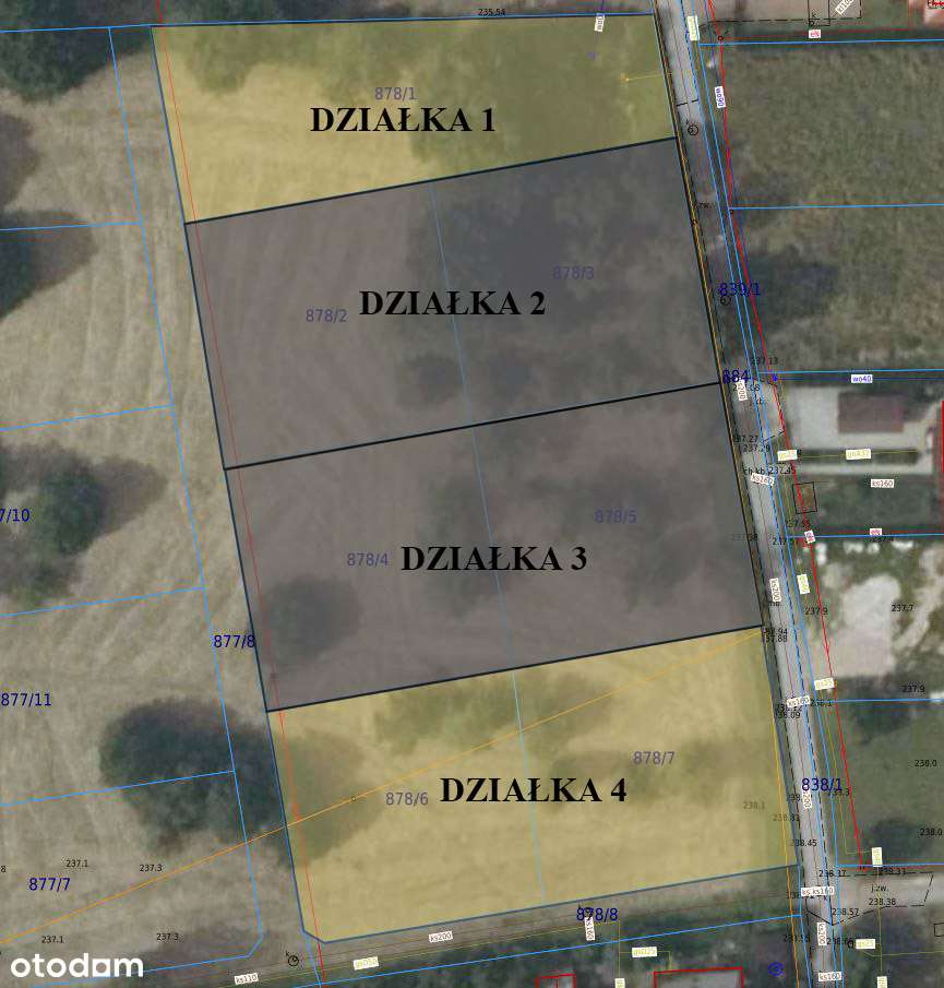 Działki budowlane | Jaśkowice, gm. Skawina | 20 km od granic Krakowa - Pełny obrazek: 1/5