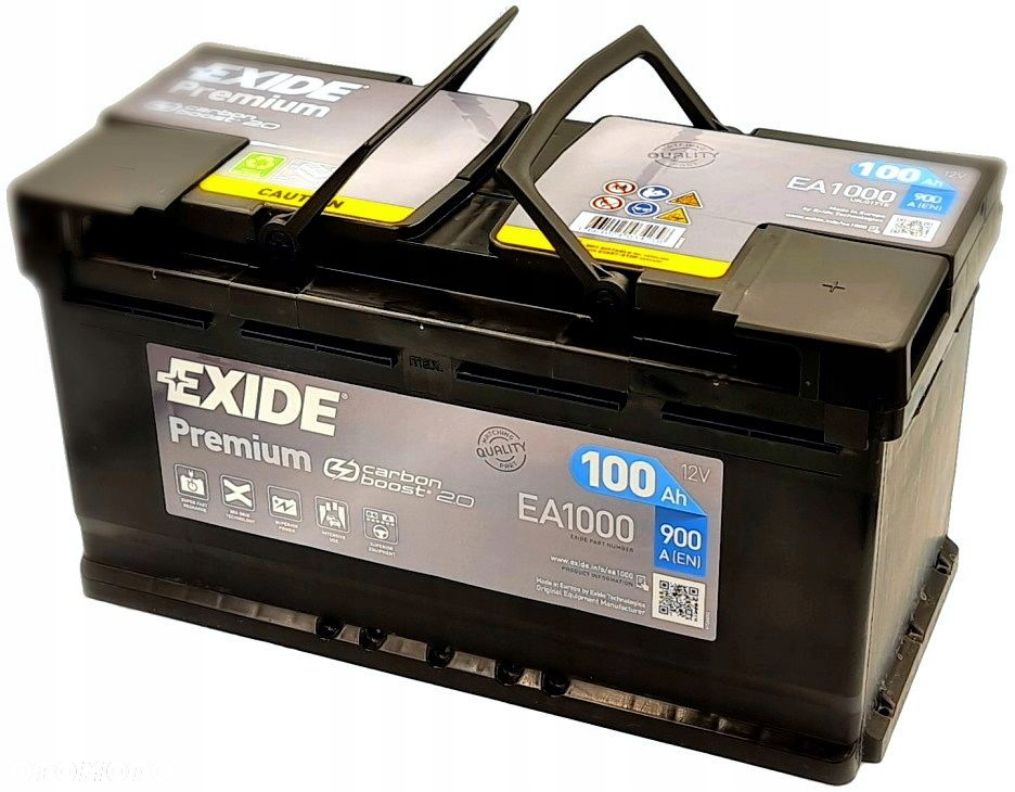 Akumulator Exide Premium 12V 100Ah 900A P+ EA1000 MOŻLIWY DOWÓZ MONTAŻ - 2