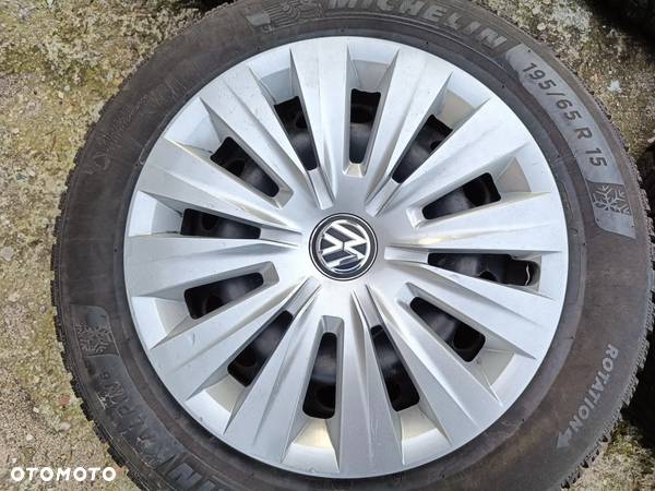 VOLKSWAGEN VW GOLF VII 7 KOŁA ZIMOWE MICHELIN 195/65 R15 15 5X112 - 3