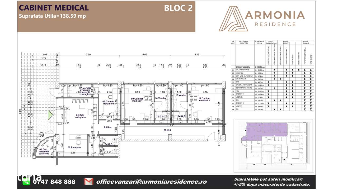 Spatiu comercial - zona Coresi - Tractorul - ARMONIA RESIDENCE Brasov - Imagine principală: 3/13