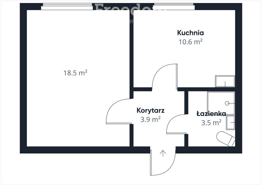 Kawalerka w świetnej lokalizacji - Reden - Pełny obrazek: 4/13
