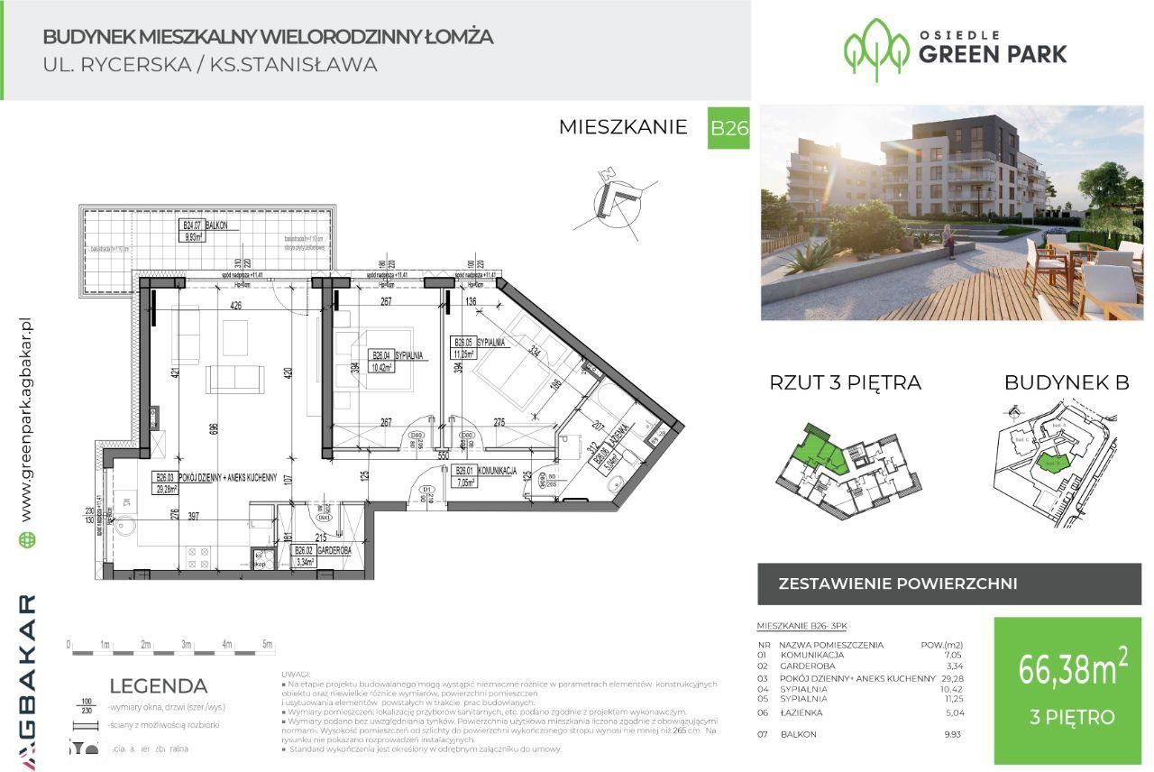 GREEN PARK B26 Łomża ul. Rycerska ks. Stanisława