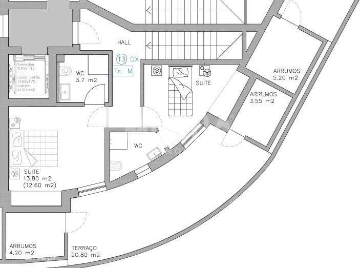 Apartamento T3 Duplex Novo com Terraço em Esgueira – Espaço, Conforto - Grande imagem: 4/8