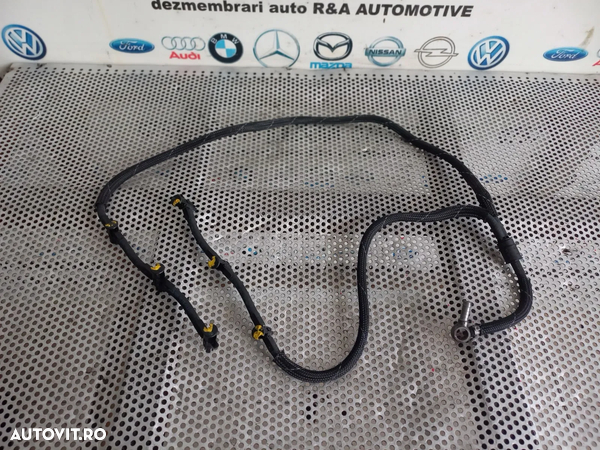 Rampa Retur Injectoare Audi A6 C7 A7 A8 4H D4 Q5 Q7 Vw Touareg Phaeton Porsche Cayenne 3.0 Tdi Euro 5 An 2010-2011-2012-2013-2014-2015-2016-2017-2018 Dezmembrez Audi A8 4H D4 3.0 Tdi Quattro Motor CDT Cutie MXU Volan Stanga - Dezmembrari Arad - 5