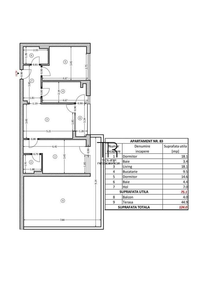 Apartament 3 Camere PENTHOUSE Incalzire in Pardoseala Sos. Salaj - Imagine principală: 5/20