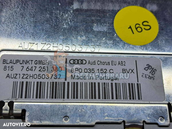 Radio CD Audi A3 Sportback (8PA) [Fabr 2004-2013] 8P0035152C - 2