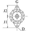 Alternador da Toyota Hilux e Hiace Land Cruiser 1989 a 2001 - 5