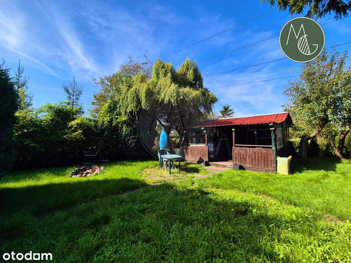 Działka Rod Zorza, domek, zadbany teren-2