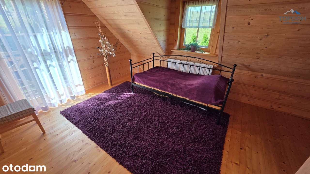 Piękny dom z półbala w Łapszach Niżnych-13
