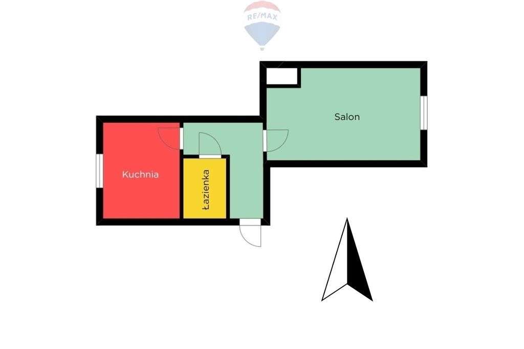 Widzew • 35 m² • cegła • mieszkanie do aranżacji - Pełny obrazek: 1/4