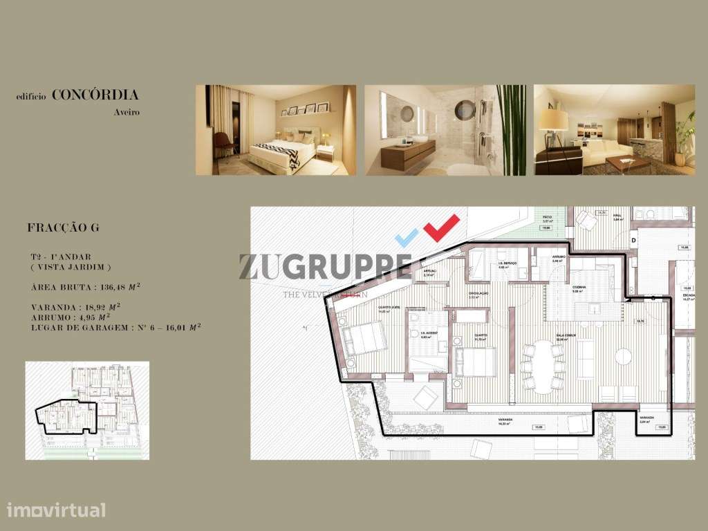 Apartamento T2 novo no centro de Aveiro-1