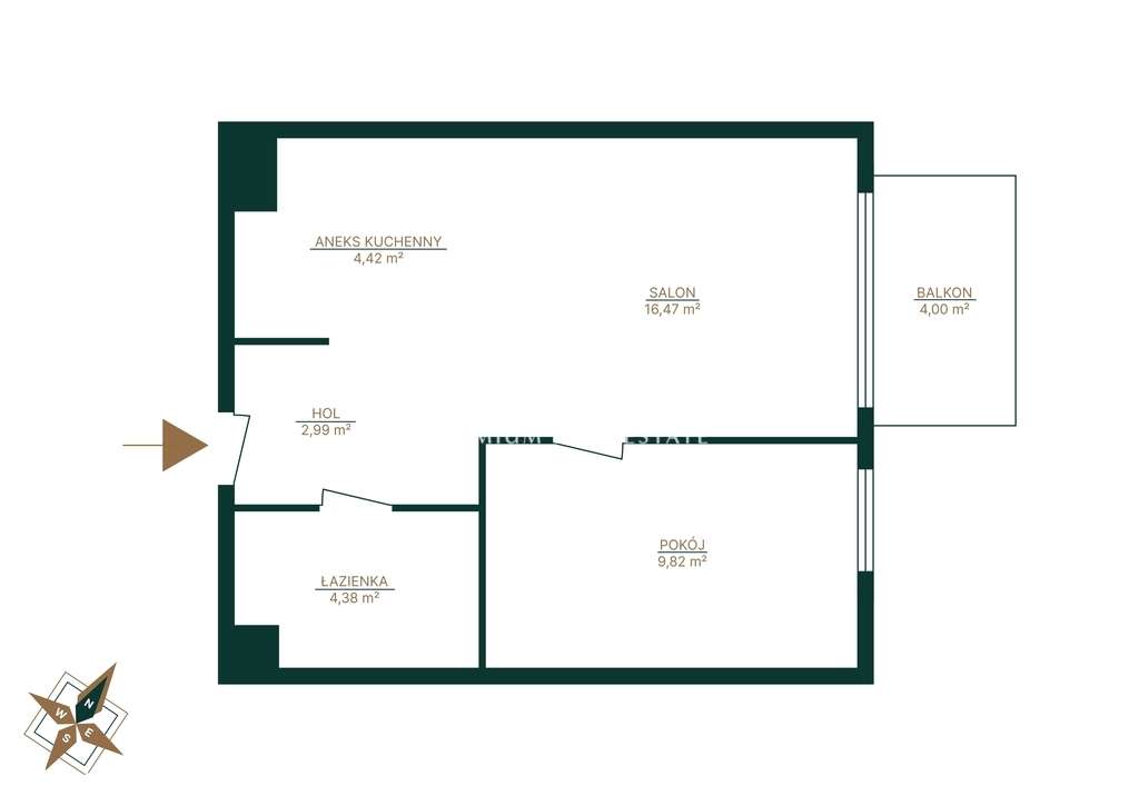 38m2 w nowoczesnym apartamentowcu, 2 pokoje-10