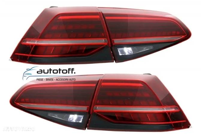 Difuzor bara spate si Stopuri LED VW Golf 7 Facelift (2017+) GTI Design - 8