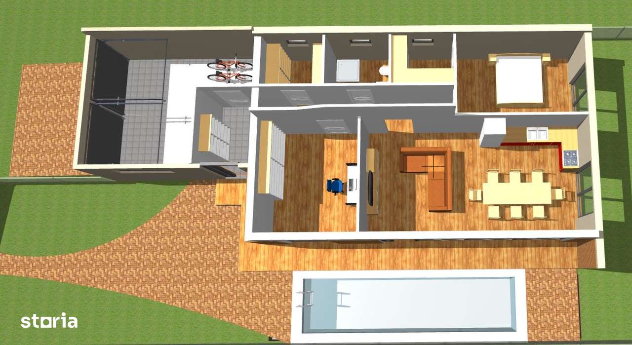 Vand parcela+proiect casa, ARED-AFI-2