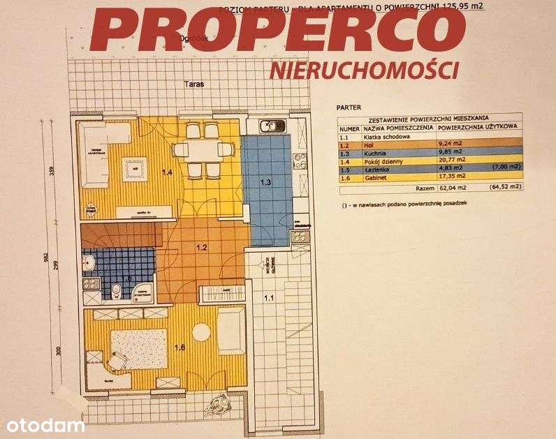 Mieszkanie 5pok, 123m2 (162m2), ul. W. Polskiego-19