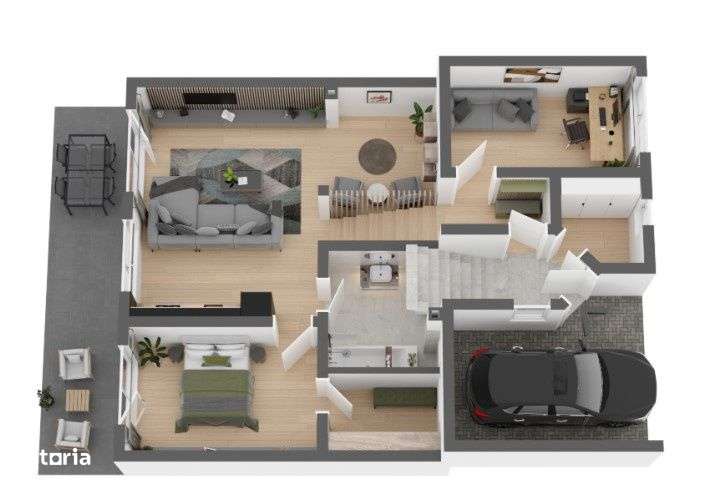 Apartament cu gradina de 156 mp, priveliste, zona linistita din Apahid - Imagine principală: 2/4