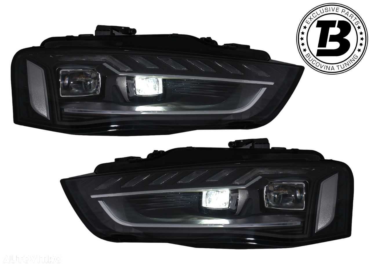 Faruri LED compatibile cu Audi A4 B8.5 Facelift B9.5 Design - 6