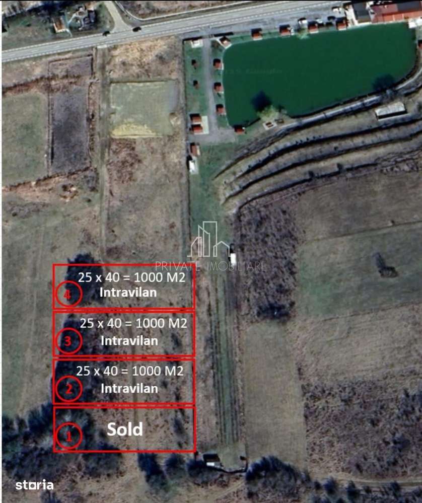 Teren 1000 Mp Intravilan De Vanzare, Langa Lac, Ivanesti - Imagine principală: 5/6