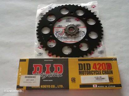 Kit Transmissao com corrente DID Japao  Yamaha DT 50 R, DT 50 SM de 2003 a 2006 - 1