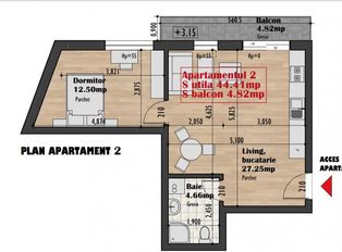 Apartamente 2 camere in imobil premium zona Iris TVA INCLUS