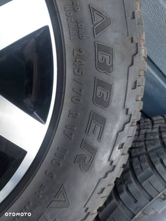 VW AMAROK KOŁA FELGI R17 8J ET49 5X120 OPONY 245/70 R17 GENERAL GRABBER AT DOT1314 ORYGINAŁ PROSTE ! - 7