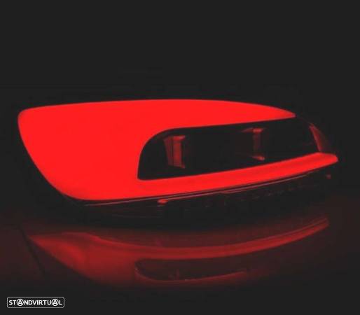 FAROLINS TRASEIROS PARA VOLKSWAGEN VW SCIROCCO LED BAR CARDNA LIGHT 08-14 VERMENHO FUMADOS - 2