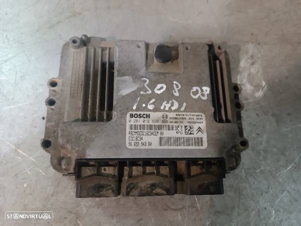 CENTRALINA DO MOTOR CITROEN BERLINGO / PEUGEOT PARTNER 1.6HDI 9665594380 0281012620 - 1