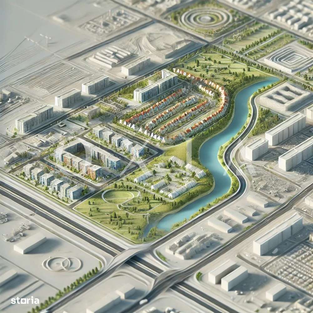 AX1133 Teren pentru dezvoltare imobiliara, blocuri,duplexuri si case i - Imagine principală: 3/5