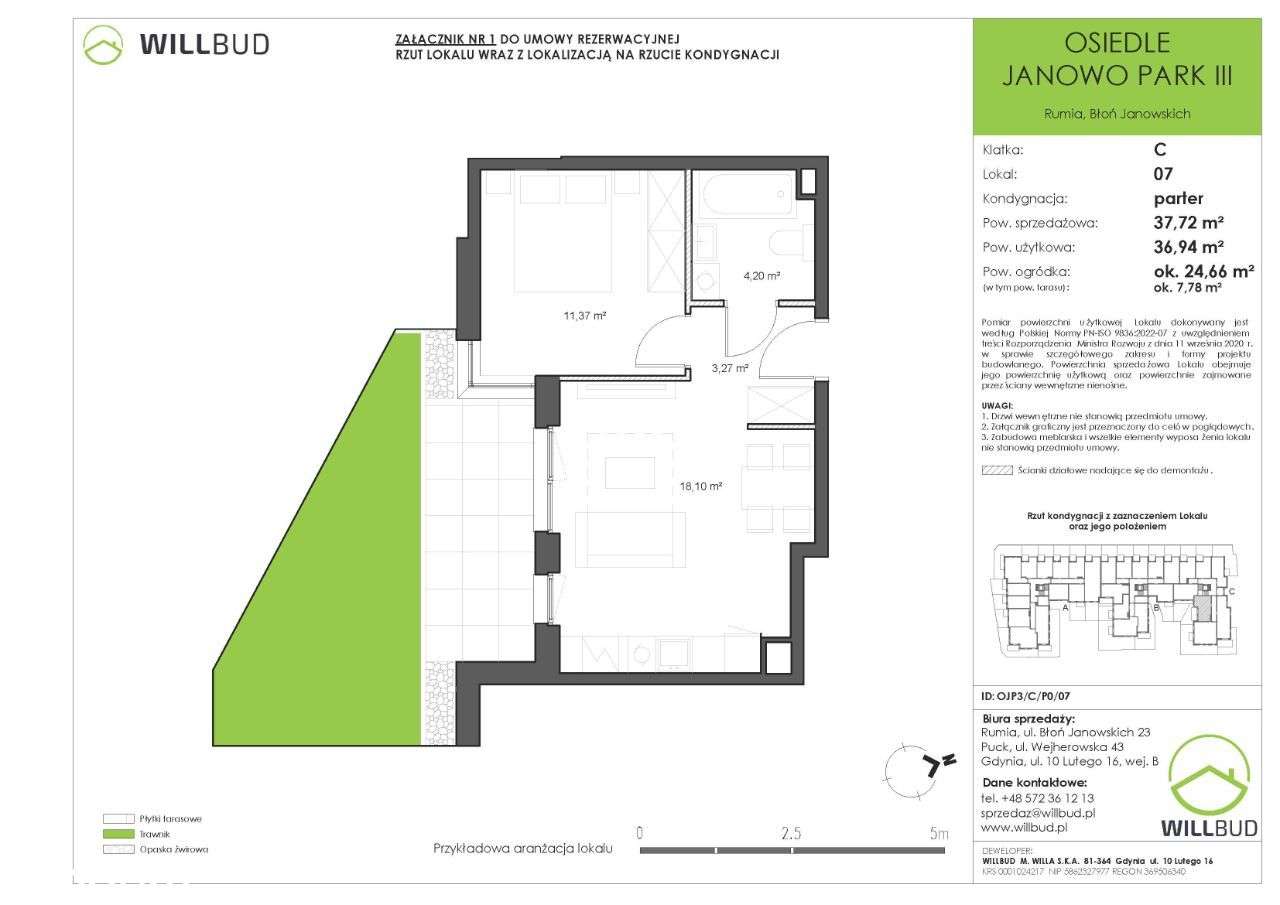 Mieszkanie z ogródkiem na Rumi Janowie|OJP3/C/P0/07 - Pełny obrazek: 2/7