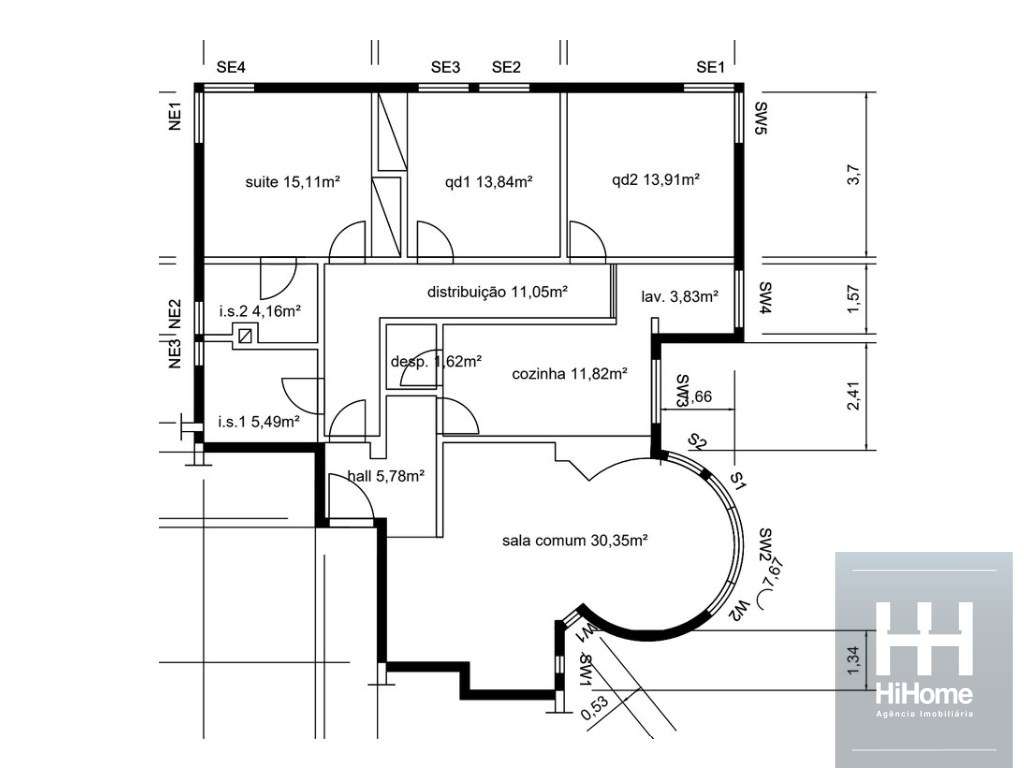 Apartamento T3 com garagem, centro Funchal, vista mar, serra e cidade.-30