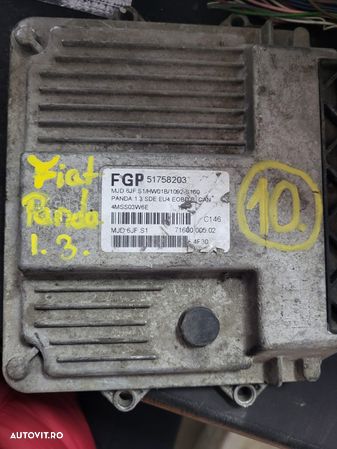 ECU Calculator motor Fiat Panda 1.3JTD 51758203 6JF.S1 - 1