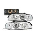 FARÓIS ANGEL EYES PARA BMW E39 95-03 CROMADO - 1