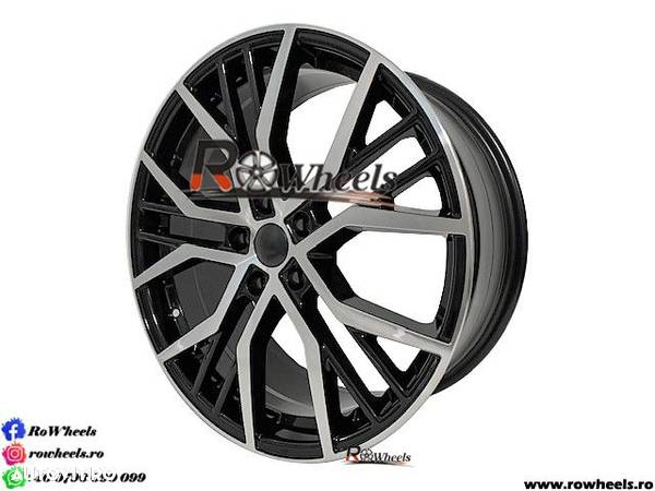 Jante AUDI SEAT SKODA VW 18 R18 Black Machined Face 5X112 - 5