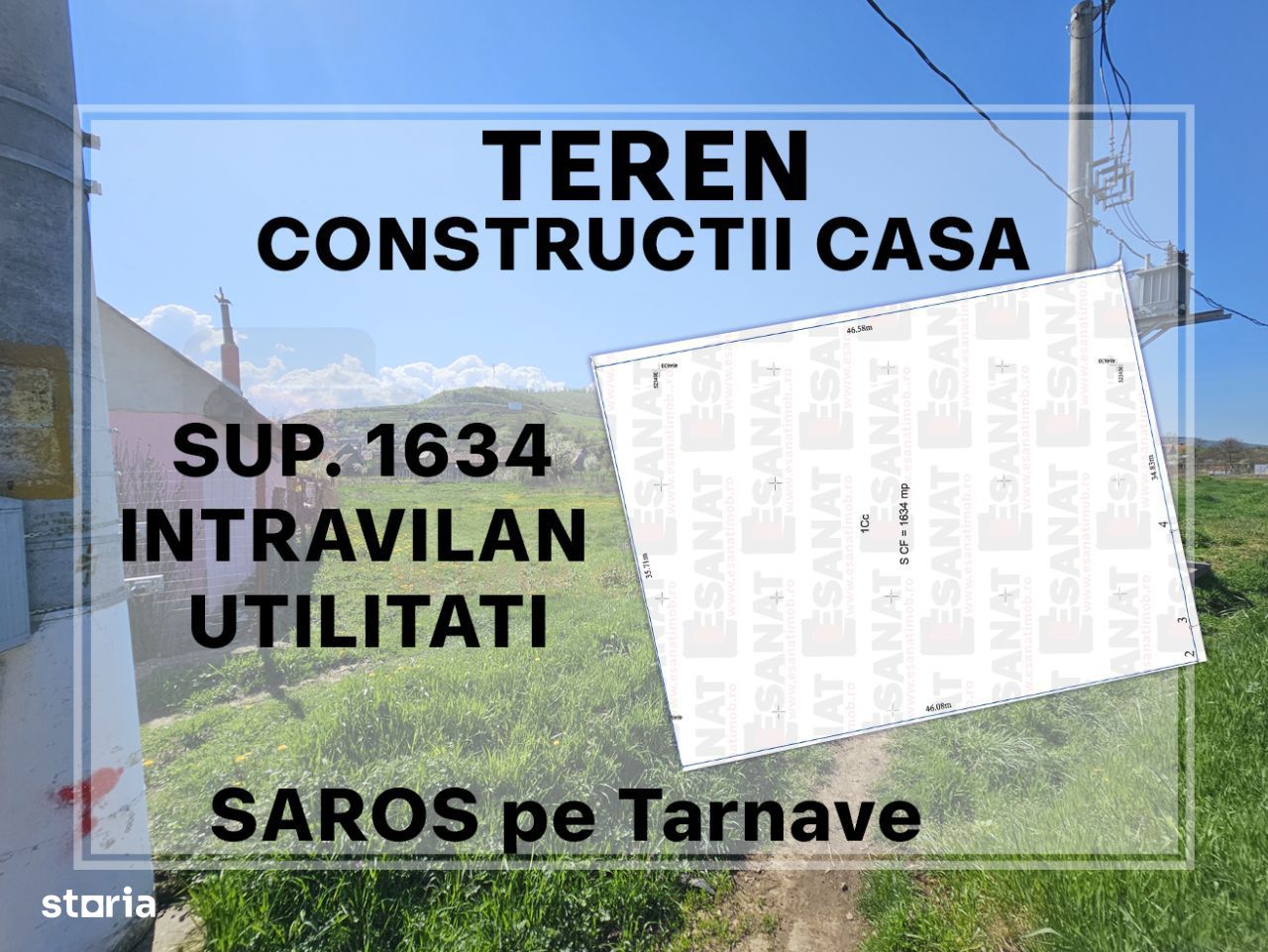 OCAZIE: Teren Curți Construcții, Saros, Dumbraveni, 1.634 mp |VIDEO