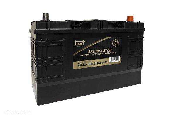 Akumulator Hart 110Ah 680A P+ MOŻLIWY DOWÓZ MONTAŻ - 1