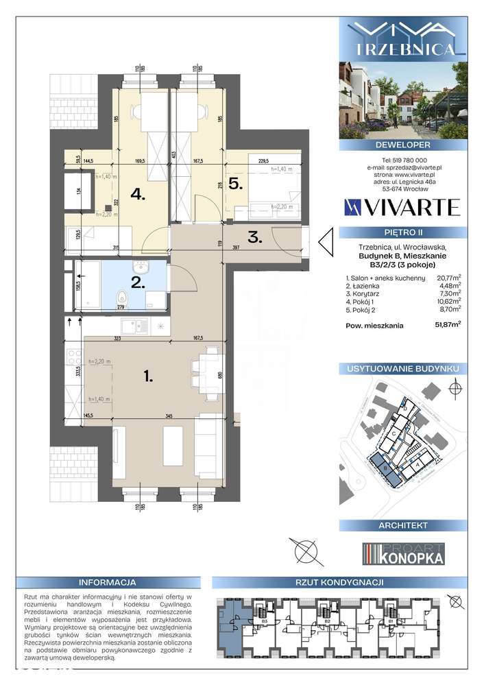 Dwustronne, rozkładowe, trzy pokojowe - B3/2/3! - Pełny obrazek: 3/8