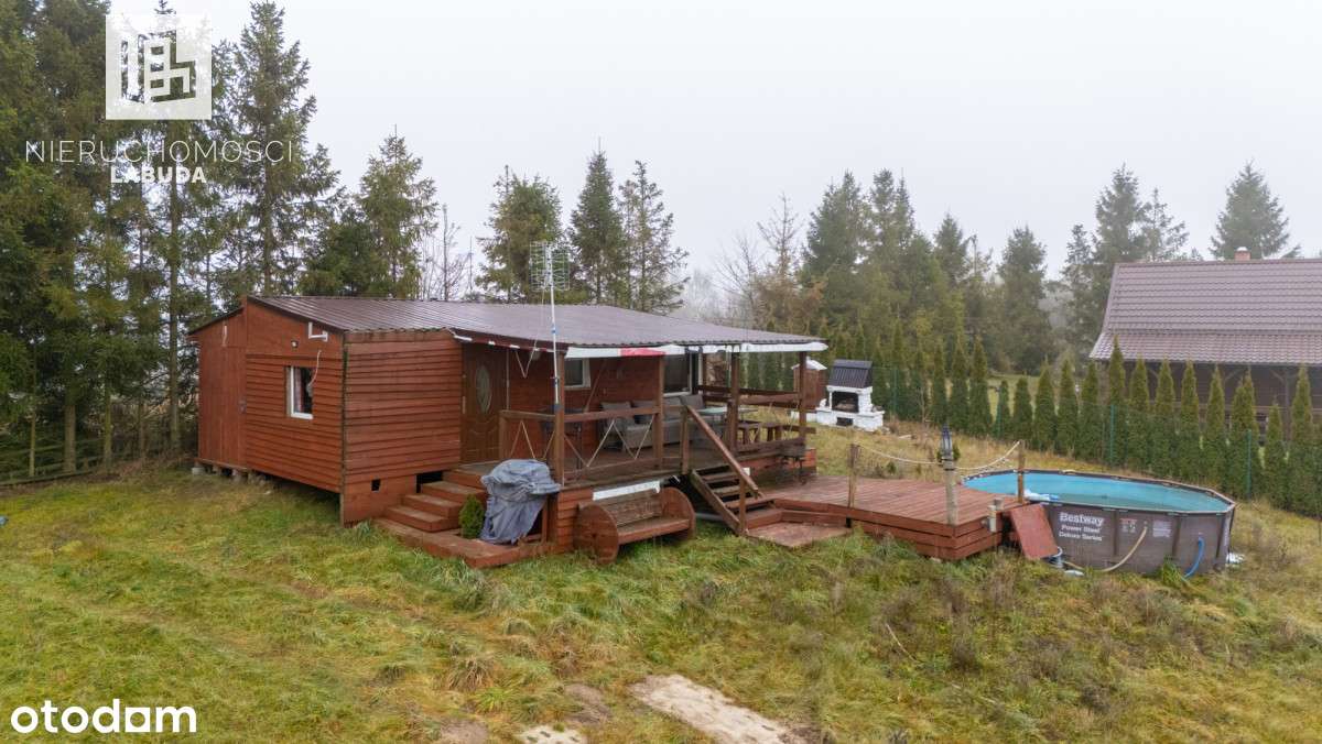 Działka rekreacyjna z domkiem – 5 minut od jeziora-5