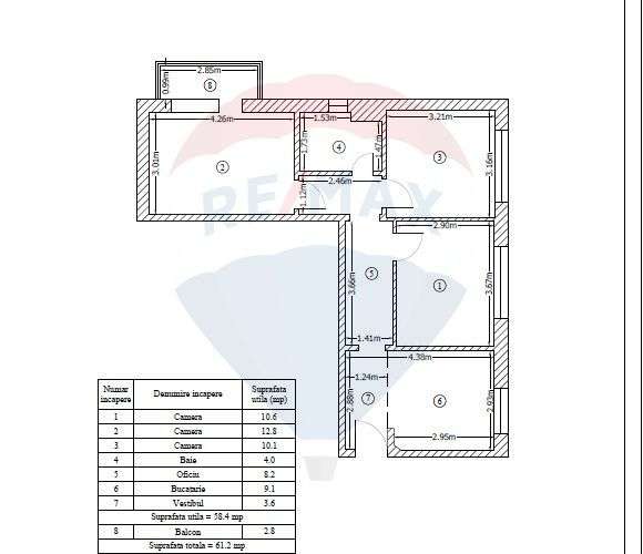 Apartament cu 3 camere de vanzare in zona Gara de Nord-1