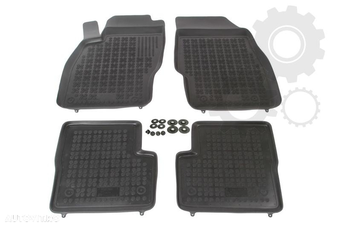 Set covorase auto din cauciuc Opel Corsa D dupa 10/2006-2014 , presuri tip tavita marca Rezaw Plast - 1