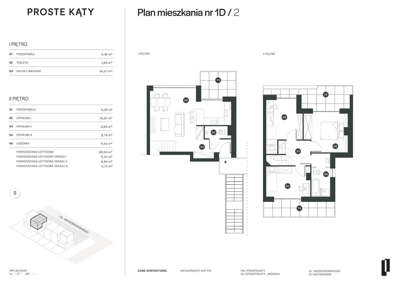 Nowe mieszkanie w kameralnej zabudowie, tarasy, ogrzewanie podłogowe-15