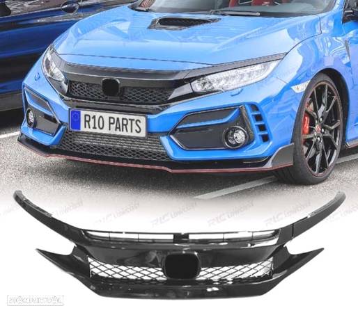 GRELHA PARA HONDA CIVIC TYPE R 16-20 LOOK SI PRETO - 1