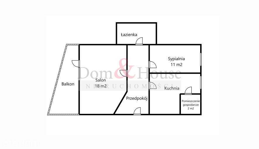 2 pokoje | Balkon | Wiszące Ogrody - Pełny obrazek: 4/16