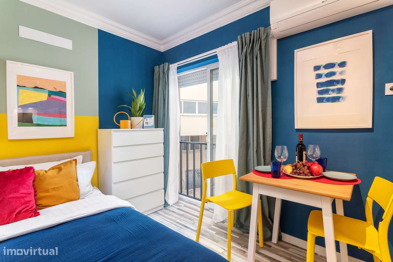 Annual rent T0 com ar condicionado a 50 m da Praia da Rocha. - Grande imagem: 2/10