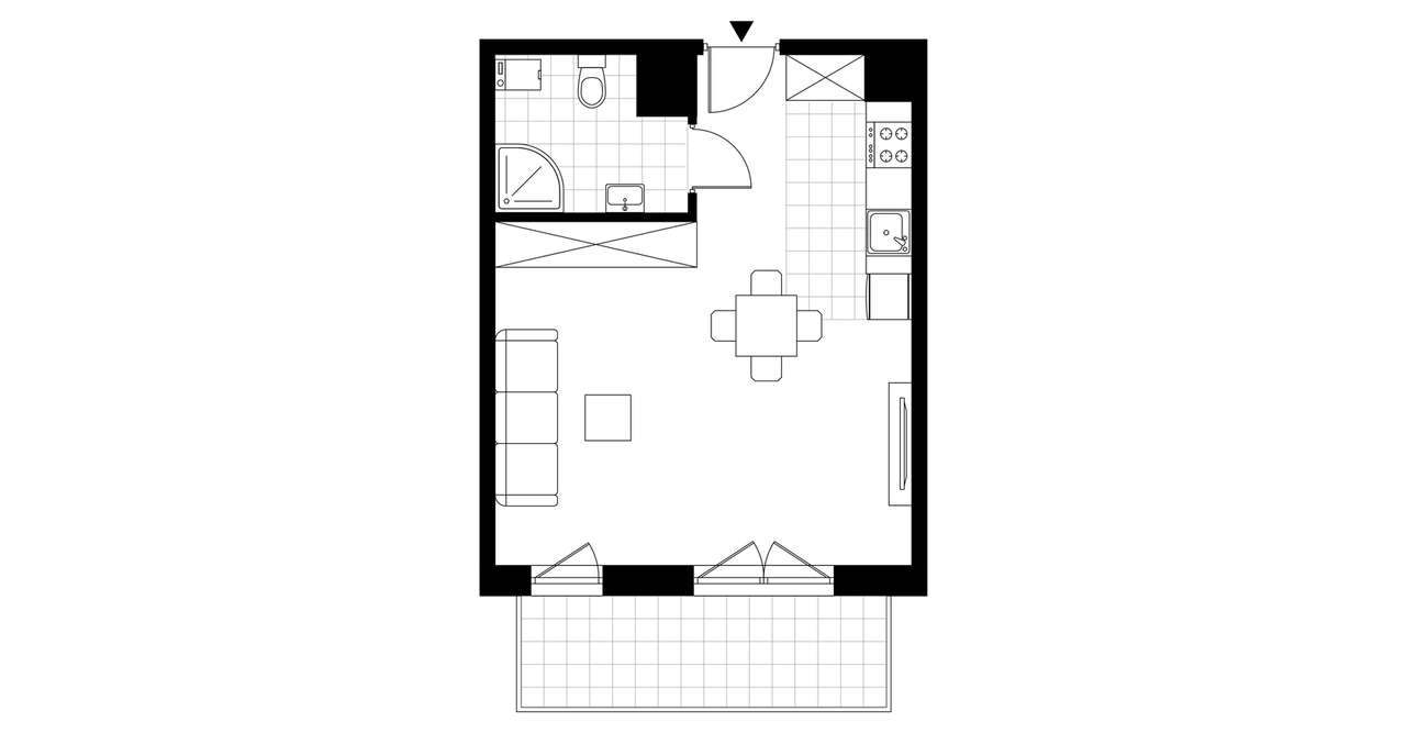 1-pok. mieszkanie 34m²+balkon | gotowe do odbioru - Pełny obrazek: 3/8