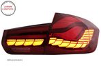 Stopuri OLED BMW Seria 3 F30 (2011-2019) F35 F80 Rosu Clar M4 Design cu Semnal Din- livrare gratuita - 2