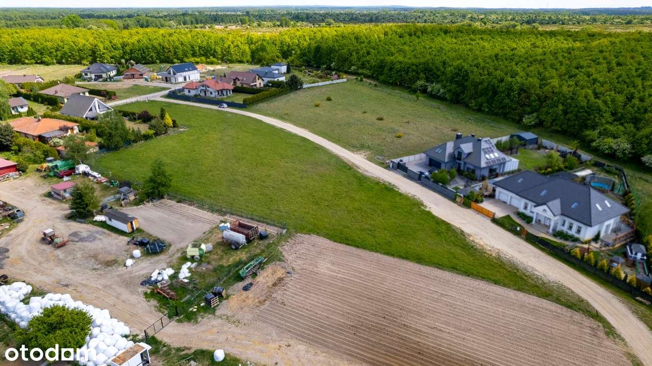 Działka budowlana z MPZP koło Suchego Lasu, gaz, prąd, 834m-4