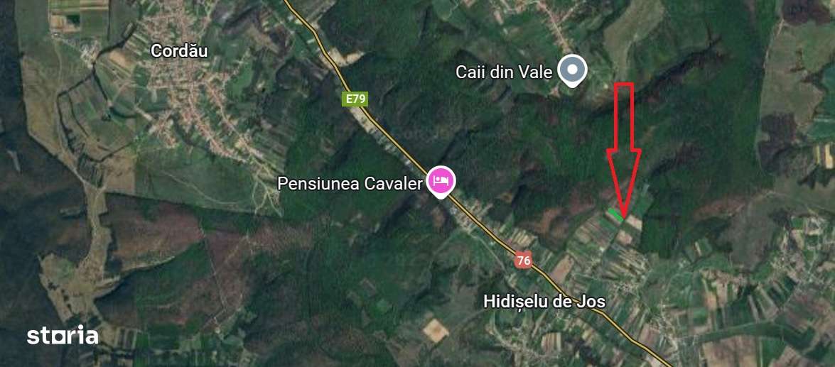 Teren extravilan in Hidiselu de Jos, se poate modifica in intravilan - Imagine principală: 2/9