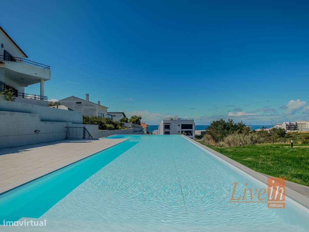 Apartamento T3 Novo com Terraço, Piscina e Vista de Mar na Ericeira - Grande imagem: 4/28