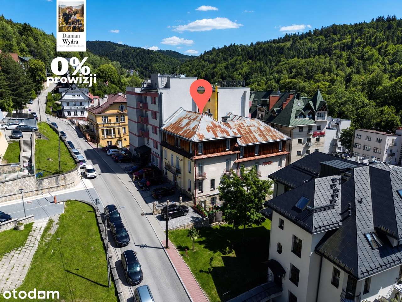 Pensjonat w centrum Krynicy, Willa Flora, historia Kiepury, z najemcą-4