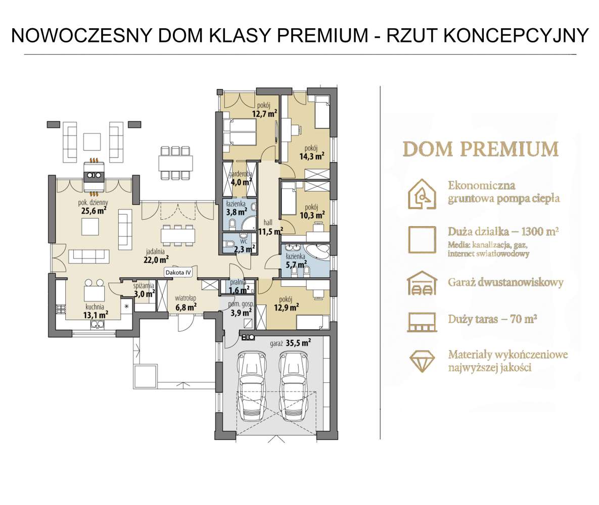Nowoczesny dom / WYKOŃCZONY pod klucz / DZIAŁKA 1300 M2 / Kanalizacja-19